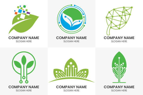 Crafting a Sustainable Future: The Green Tech Logo Concept