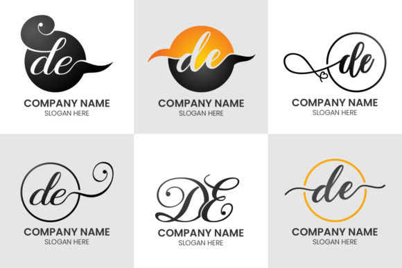 Initial Letter DE Logo Set: A Modern Monogram for Creative Projects