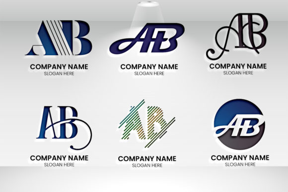 Initial Monogram Letter A B Logo Set: A Guide to Elegant Branding