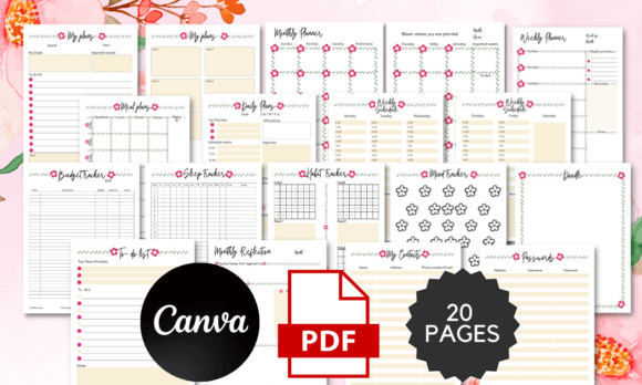 Organize Your Creative Chaos: The Floral Planner Template