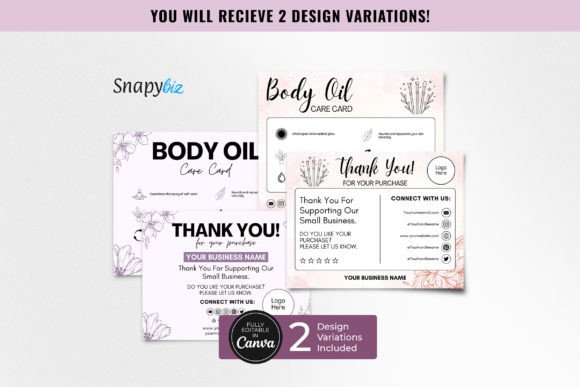 Simplify Your Brand with a Minimalist Digital Body Oil Care Card
