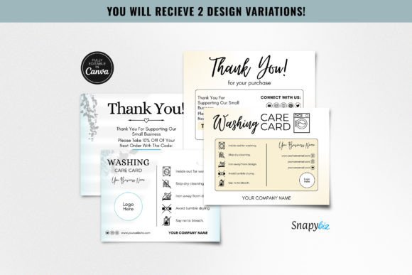 The Minimalist Editable Clothing Care Card: A Template for Brand Elevation